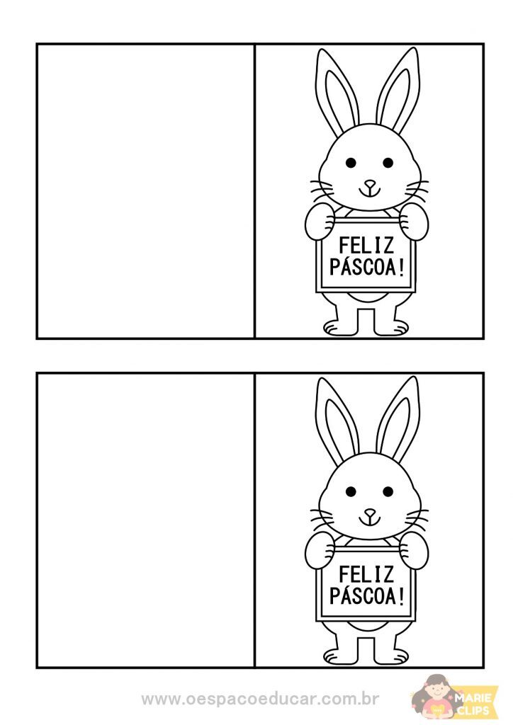 Cartão feliz páscoa