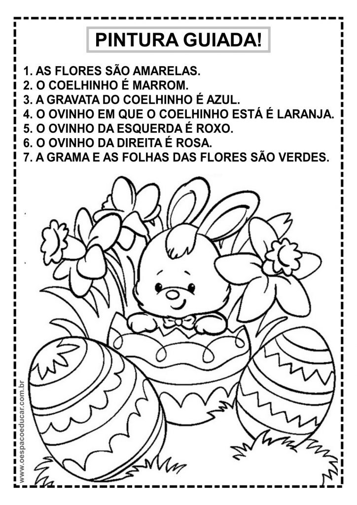 Pintura guiada de páscoa