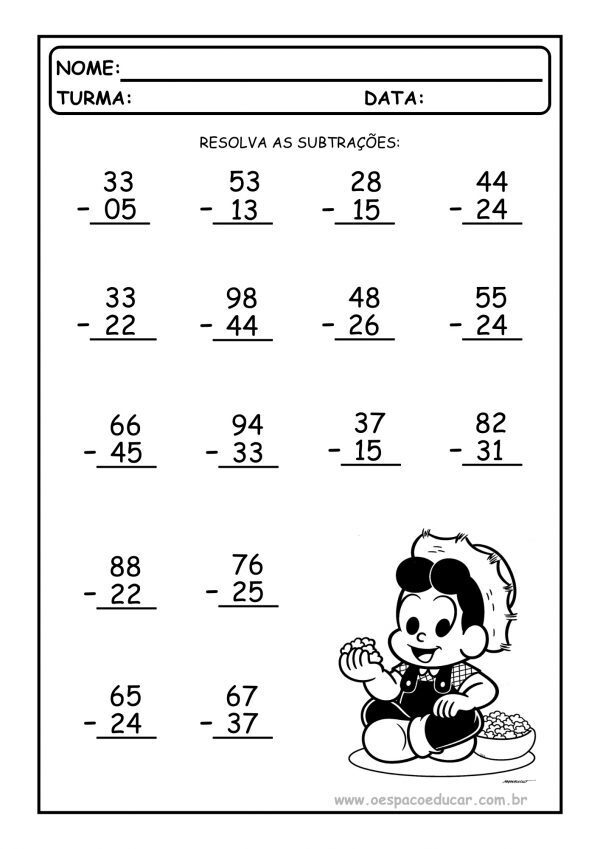 Ensino Fundamental (anos iniciais): Subtrações juninas!