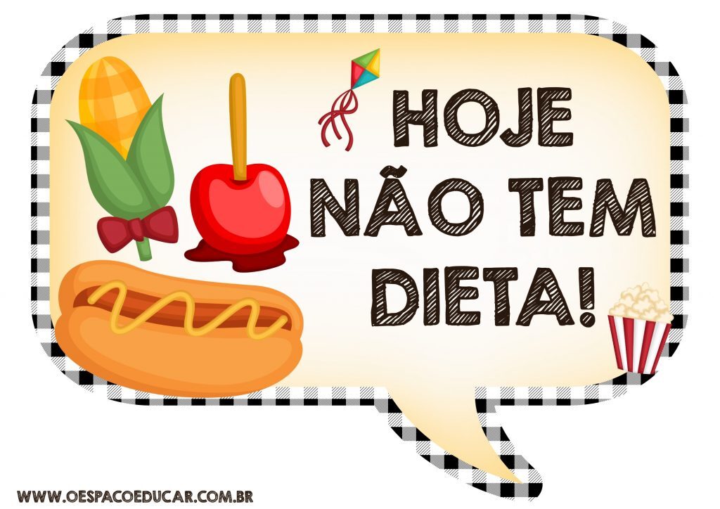 Plaquinhas festa junina