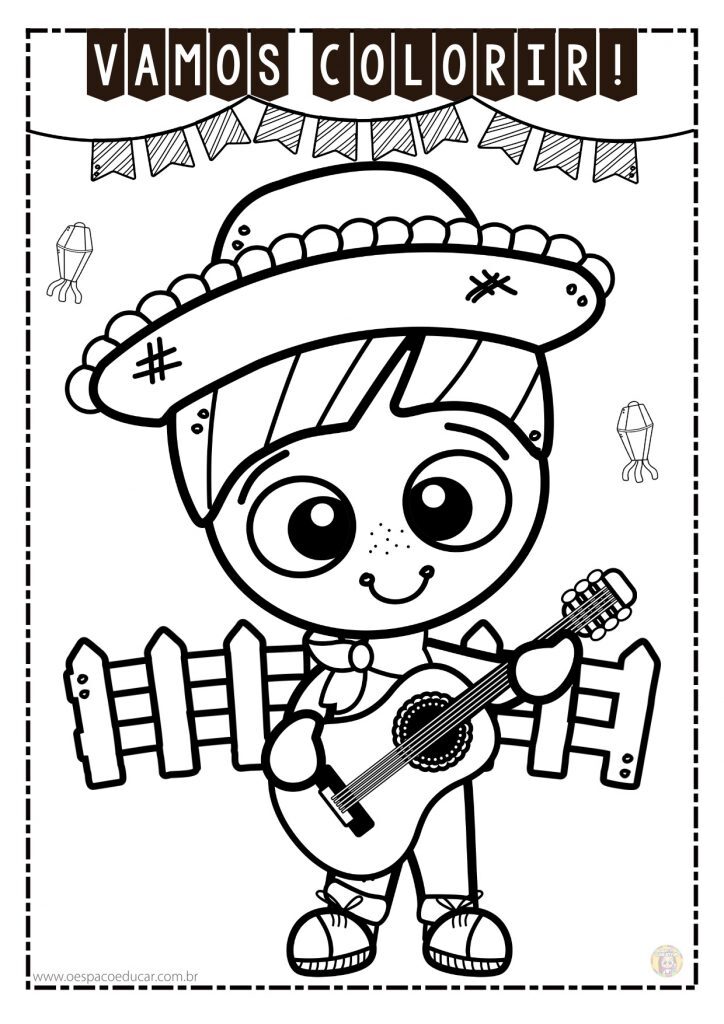Colorir festa junina