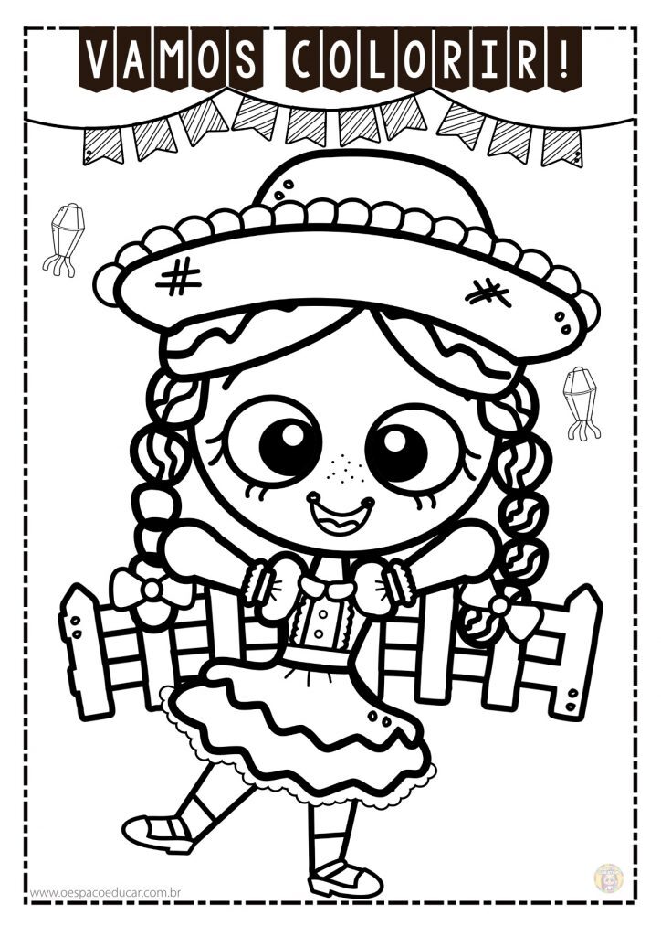 Colorir festa junina