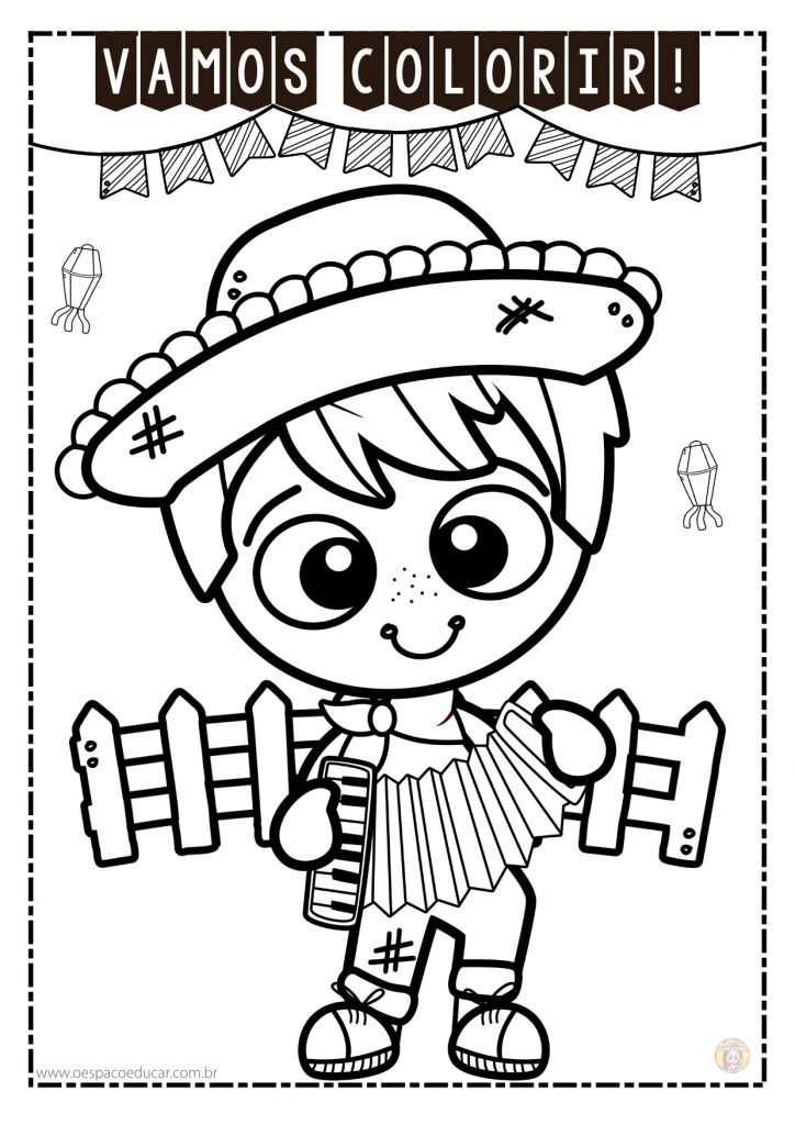 Colorir festa junina