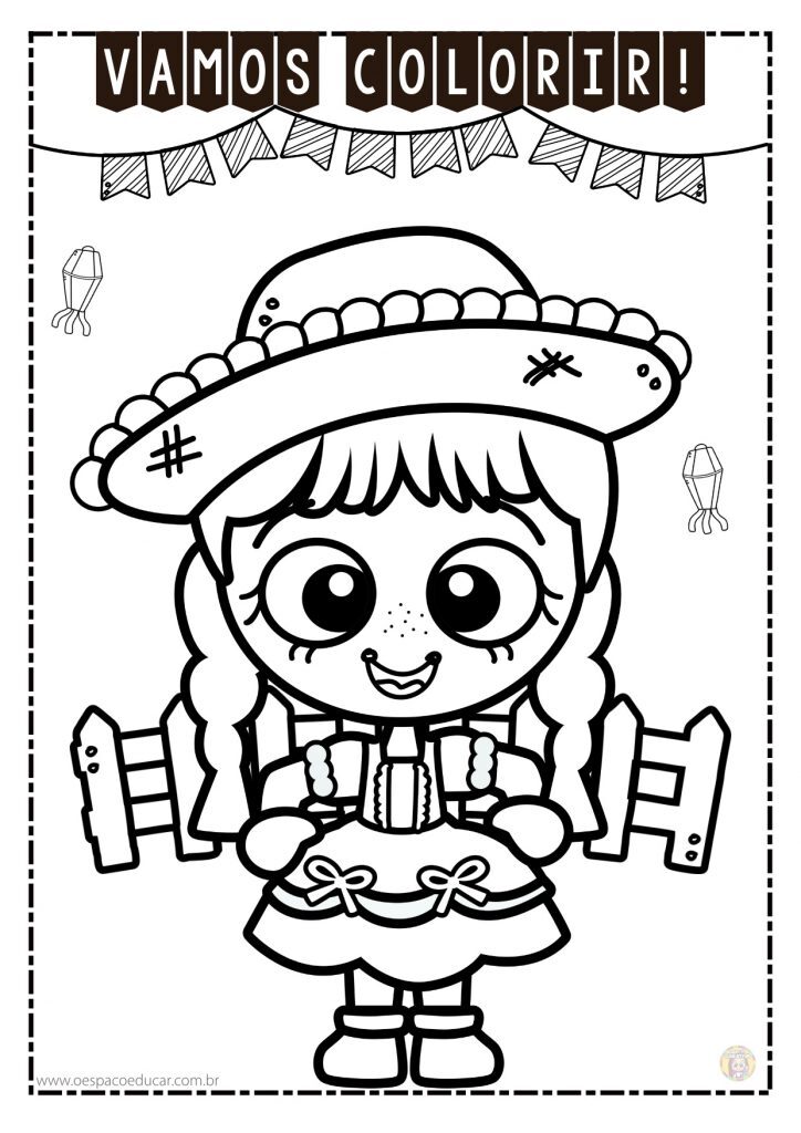 Colorir festa junina