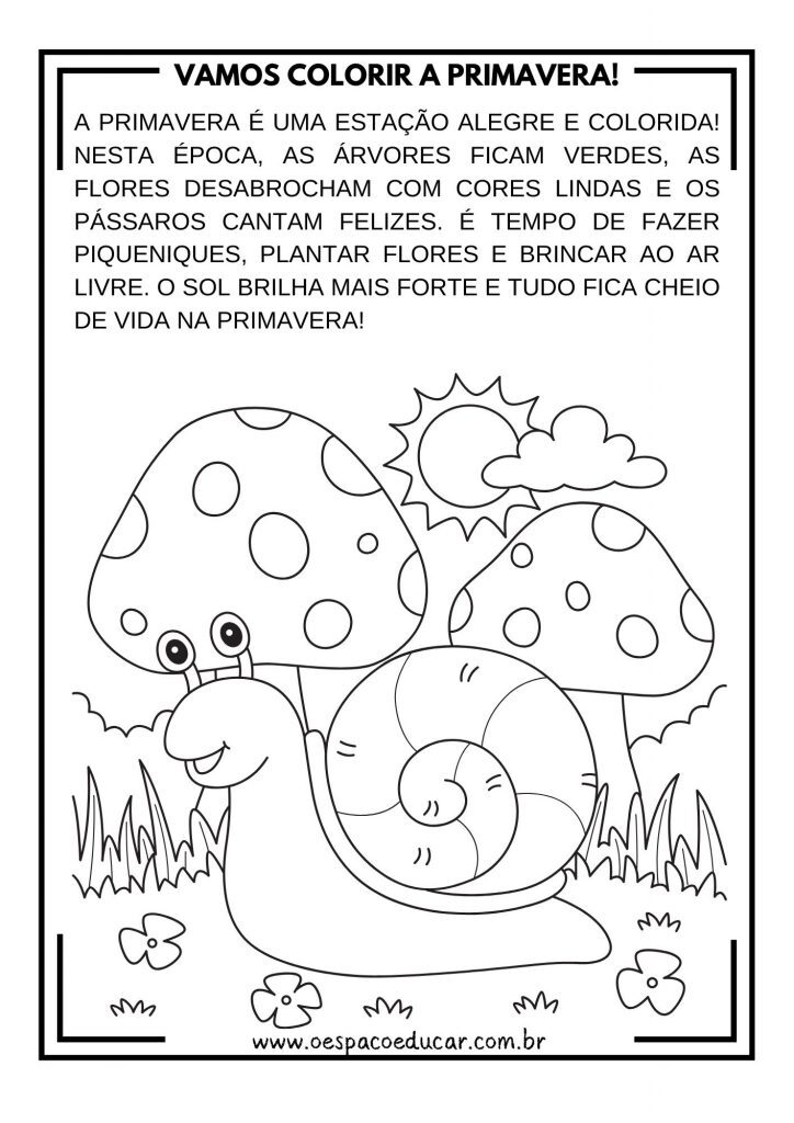 VAMOS COLORIR A PRIMAVERA!