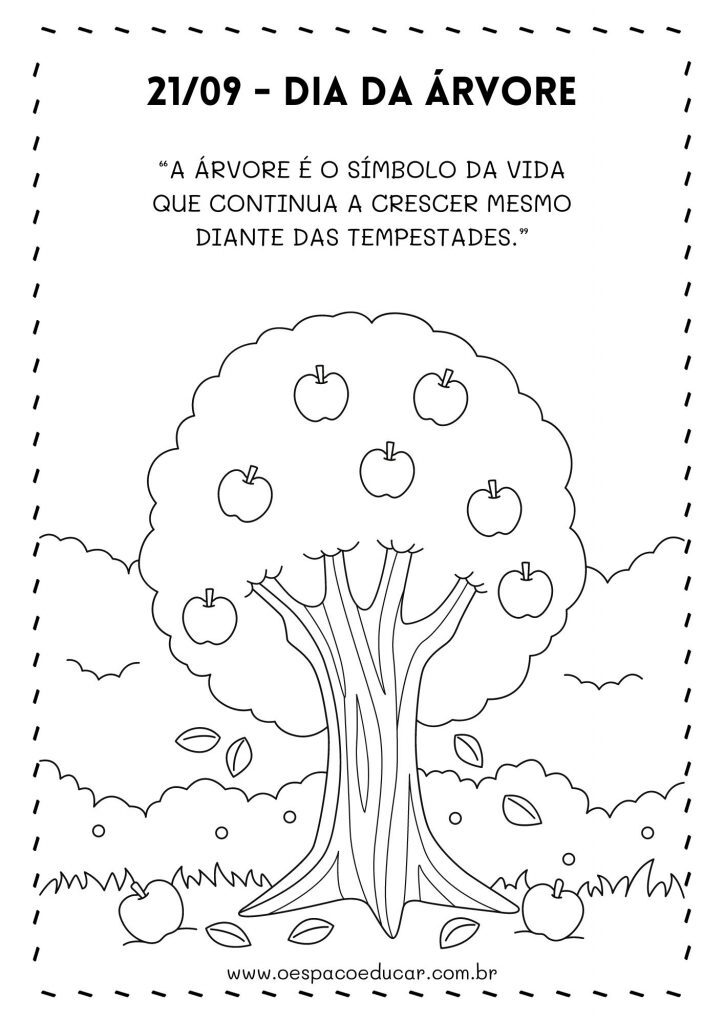 Dia da árvore: para colorir!