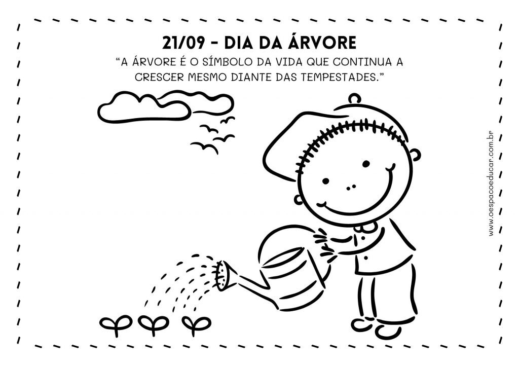 Dia da árvore: para colorir!