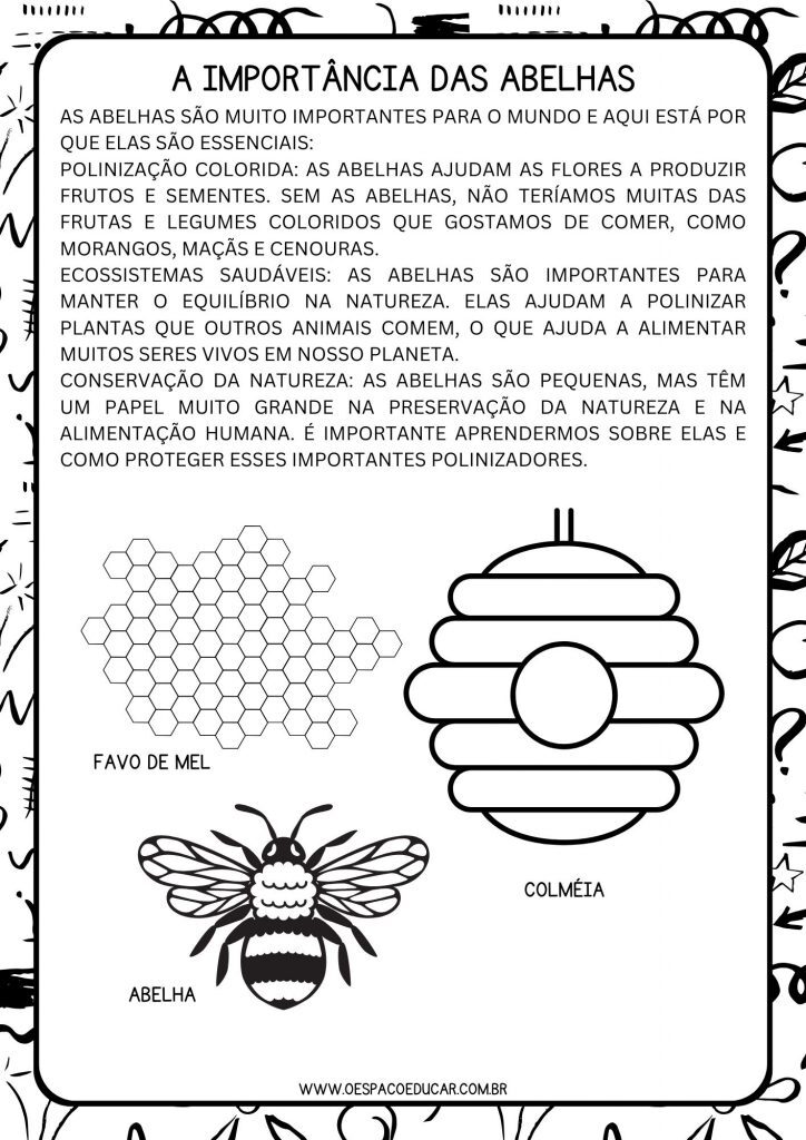 TEXTOS INFORMATIVOS: A IMPORTÂNCIA DAS ABELHAS!