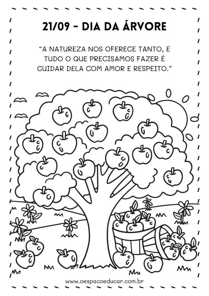 Dia da árvore: para colorir!