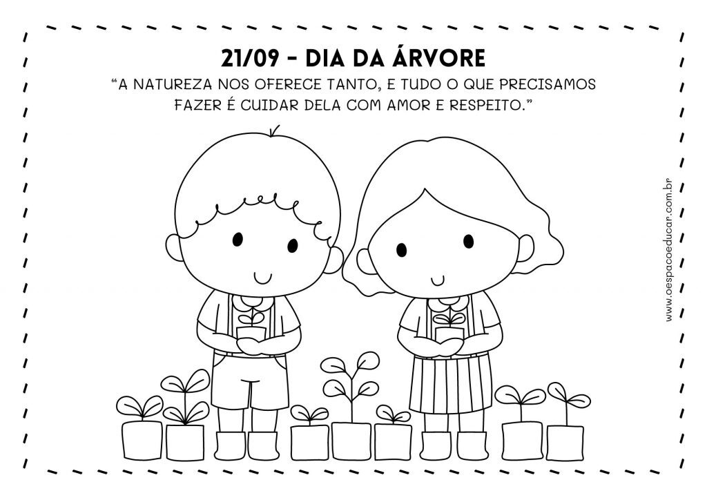 Dia da árvore: para colorir!