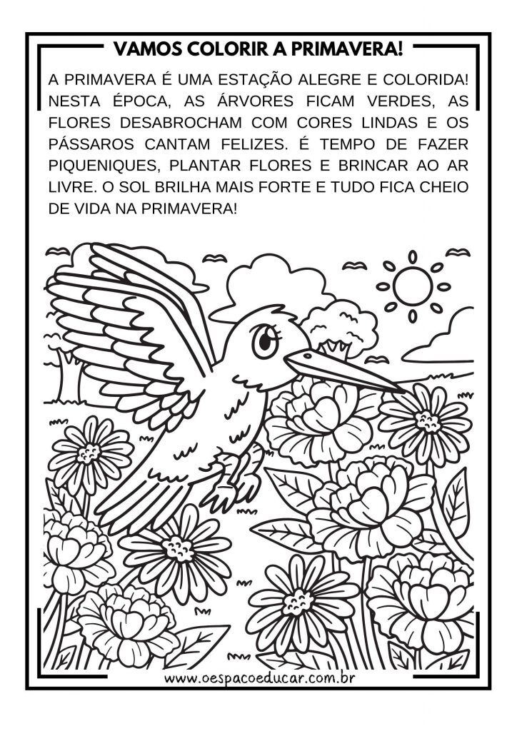 VAMOS COLORIR A PRIMAVERA!