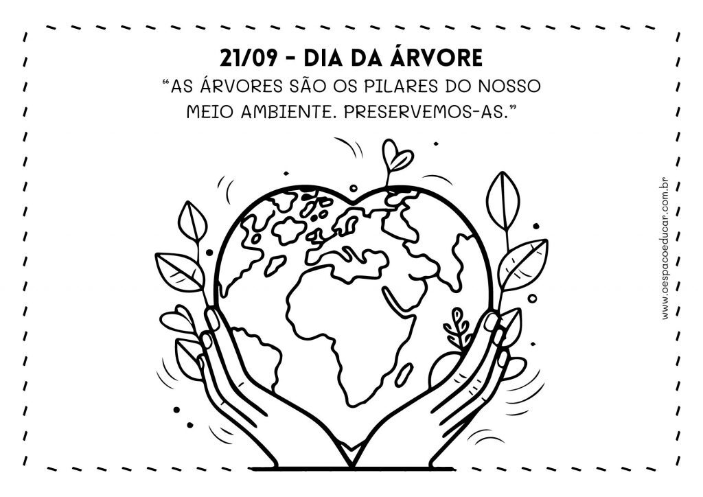 Dia da árvore: para colorir!