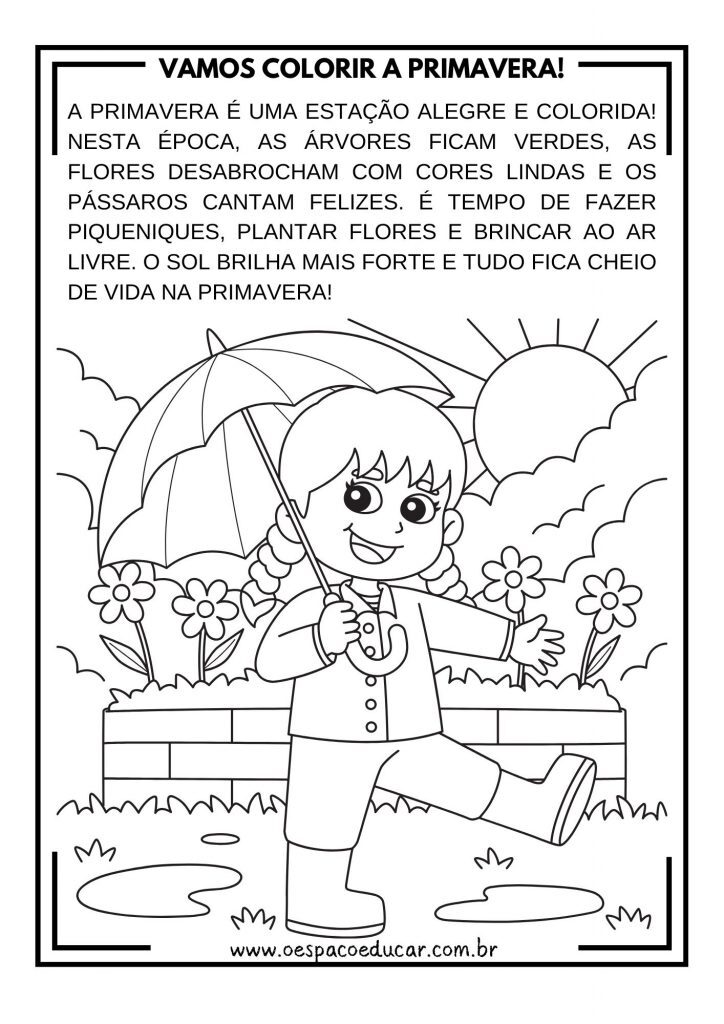 VAMOS COLORIR A PRIMAVERA!