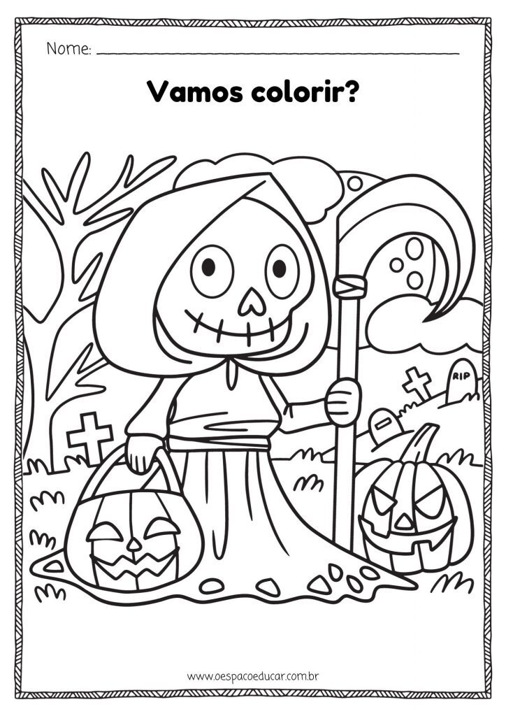 Halloween: vamos colorir!