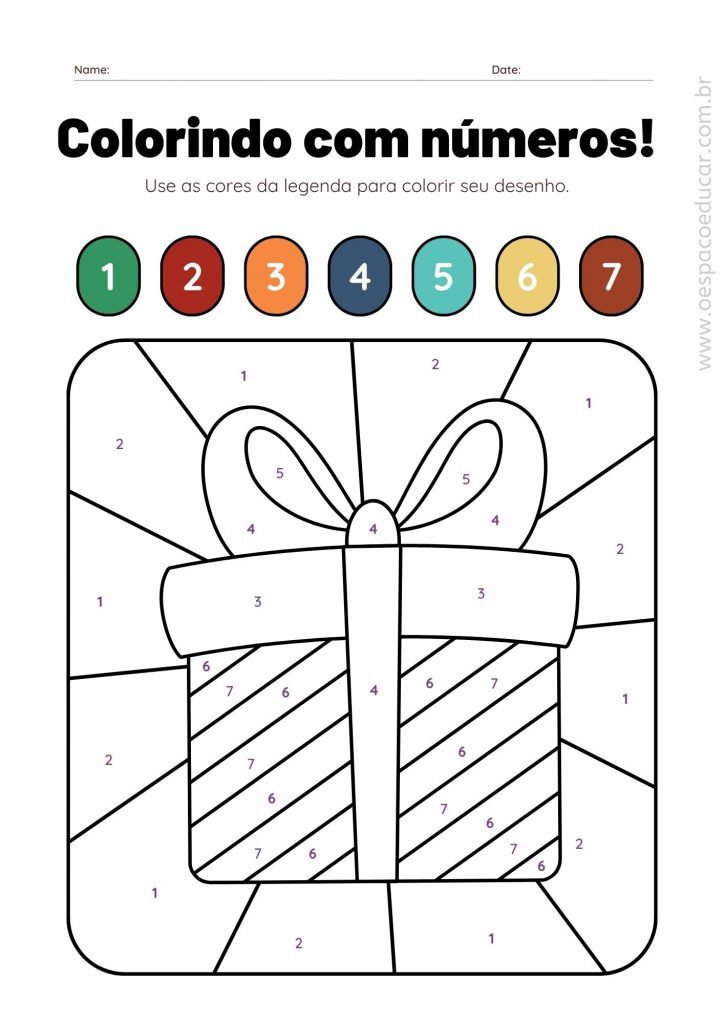 Educação Infantil: Natal e os números!