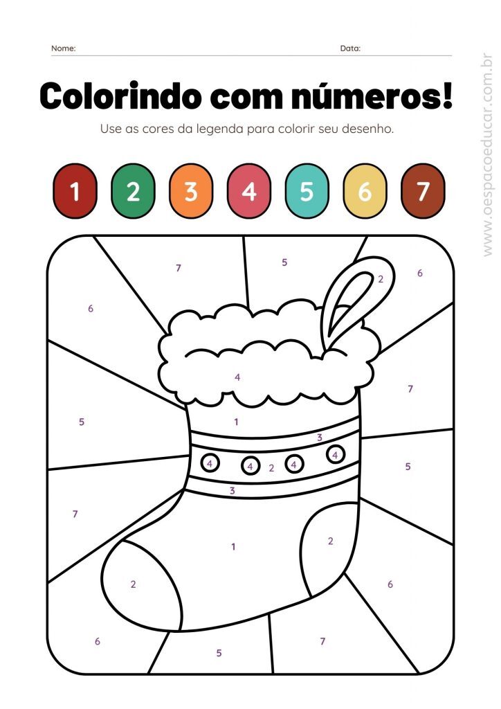 Educação Infantil: Natal e os números!