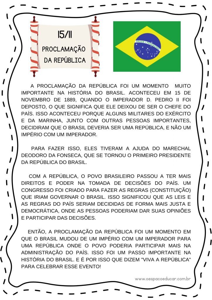 15/11 - Proclamação da República!