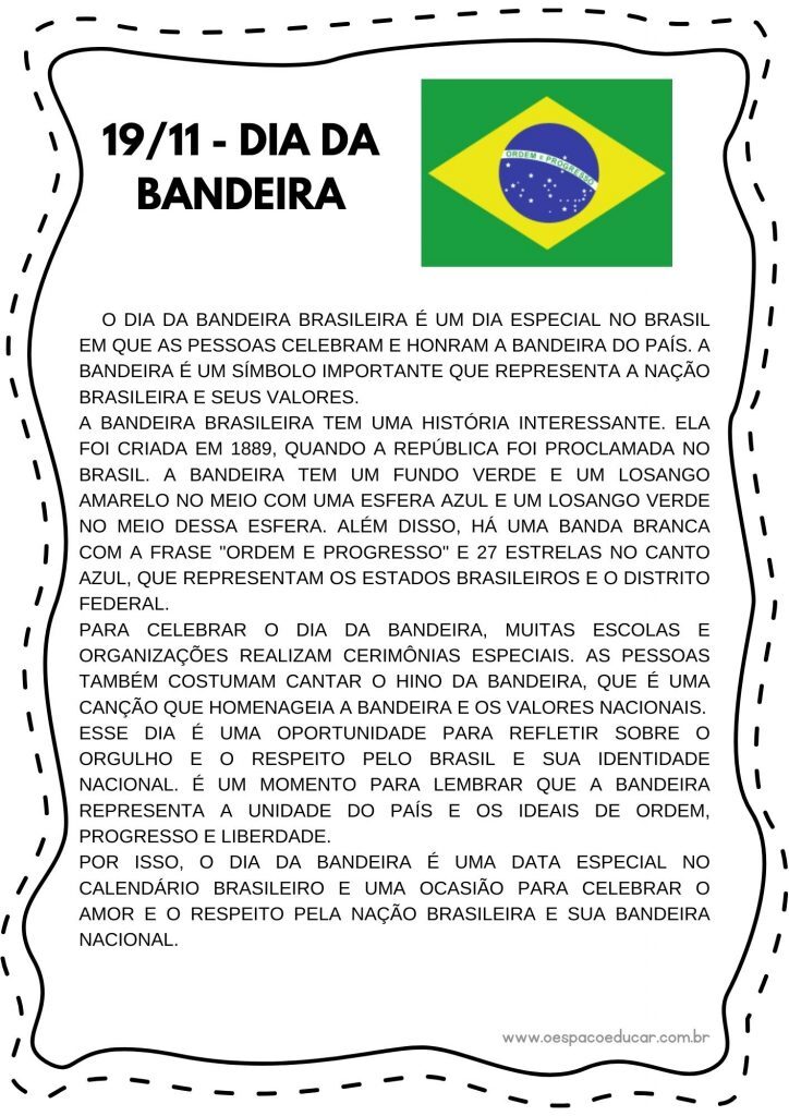 19/11 - Dia da Bandeira!
