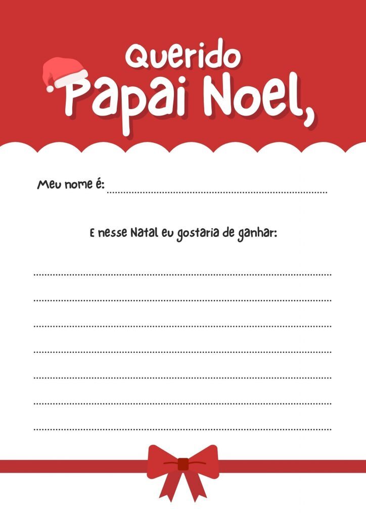 Natal: modelos de cartinha para o Papai Noel!
