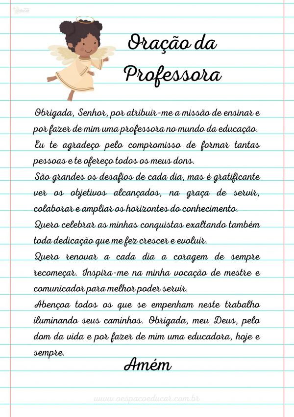 Oração da Professora!