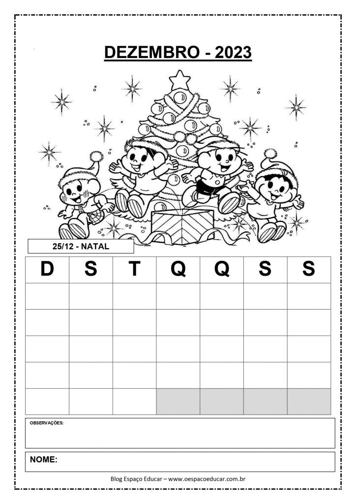 CALENDÁRIOS 2024 TURMA DA MÔNICA