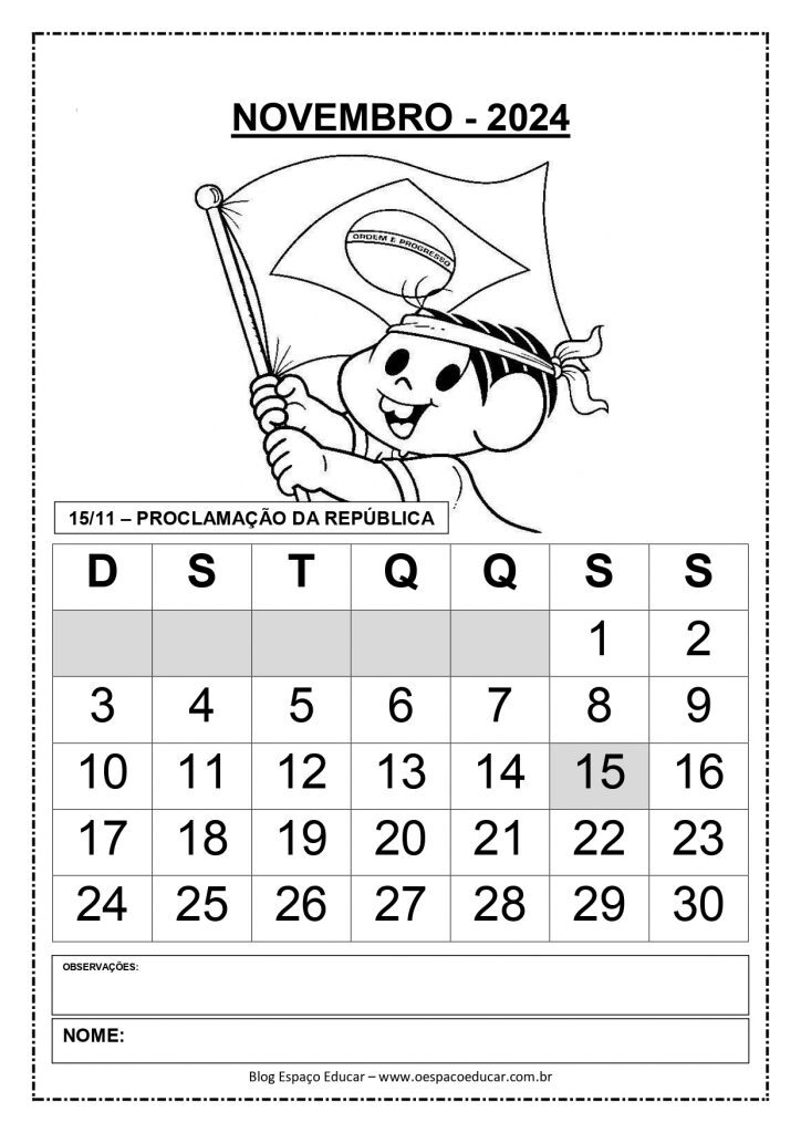 CALENDÁRIOS 2024 TURMA DA MÔNICA