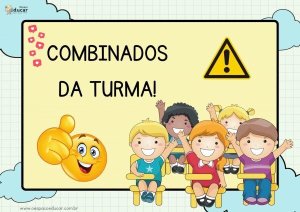Combinados para sala de aula!