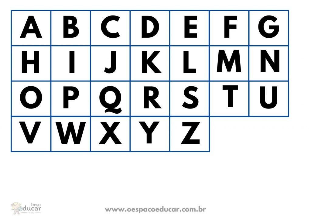Bingo da letra inicial!