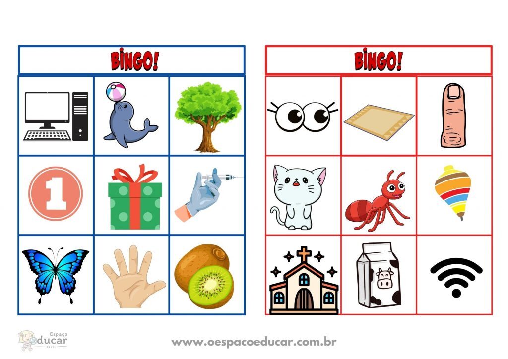 Bingo da letra inicial!