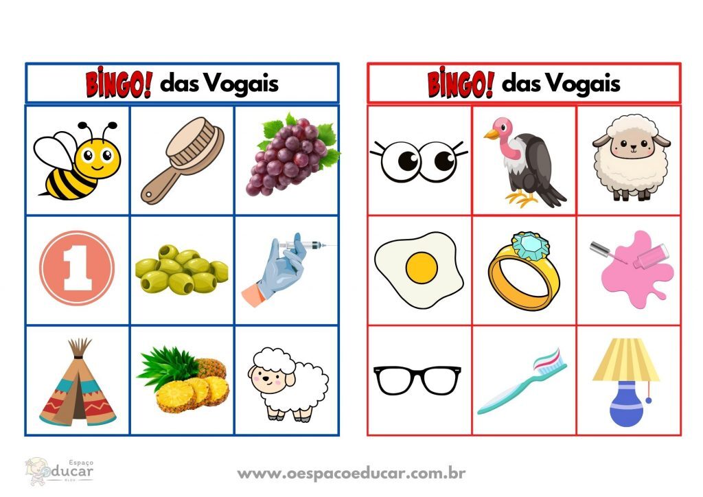 Bingo das vogais!