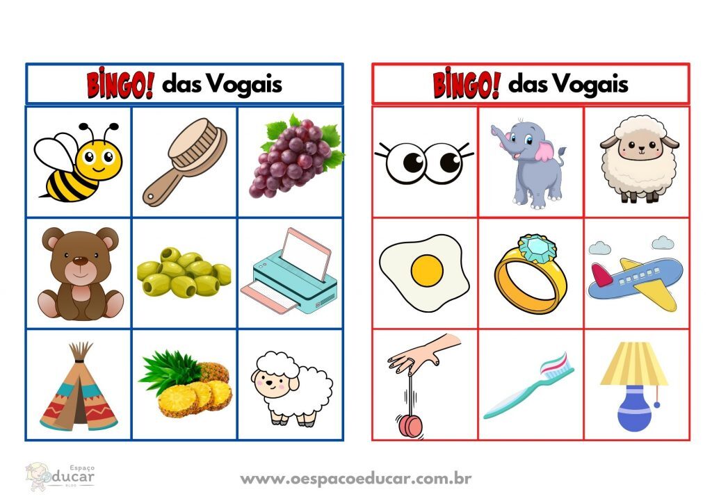 Bingo das vogais!