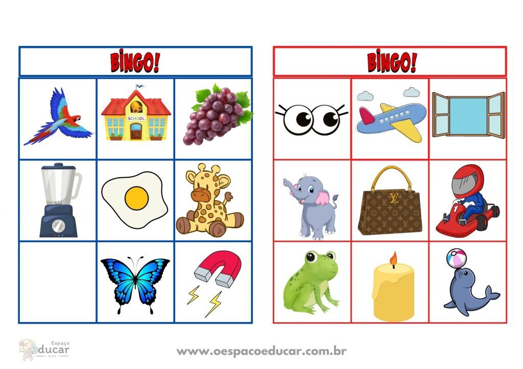 Bingo da letra inicial!