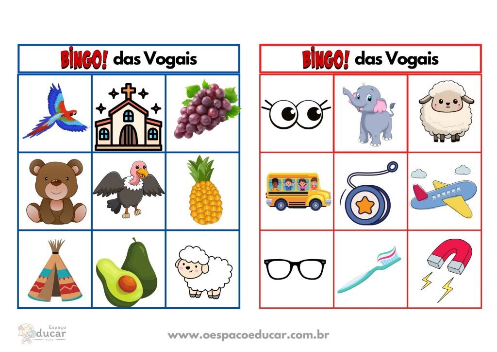 Bingo das vogais!