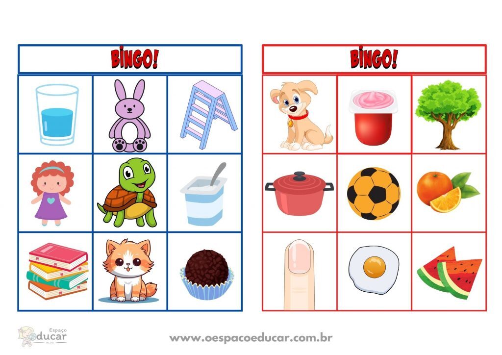 Bingo da letra inicial!