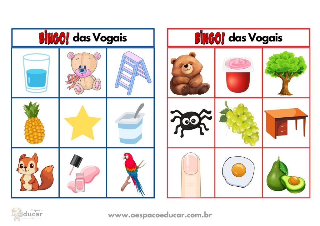 Bingo das vogais!