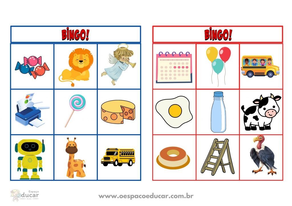 Bingo da letra inicial!