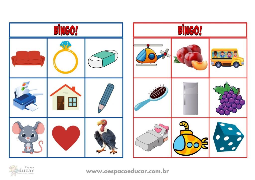 Bingo da letra inicial!
