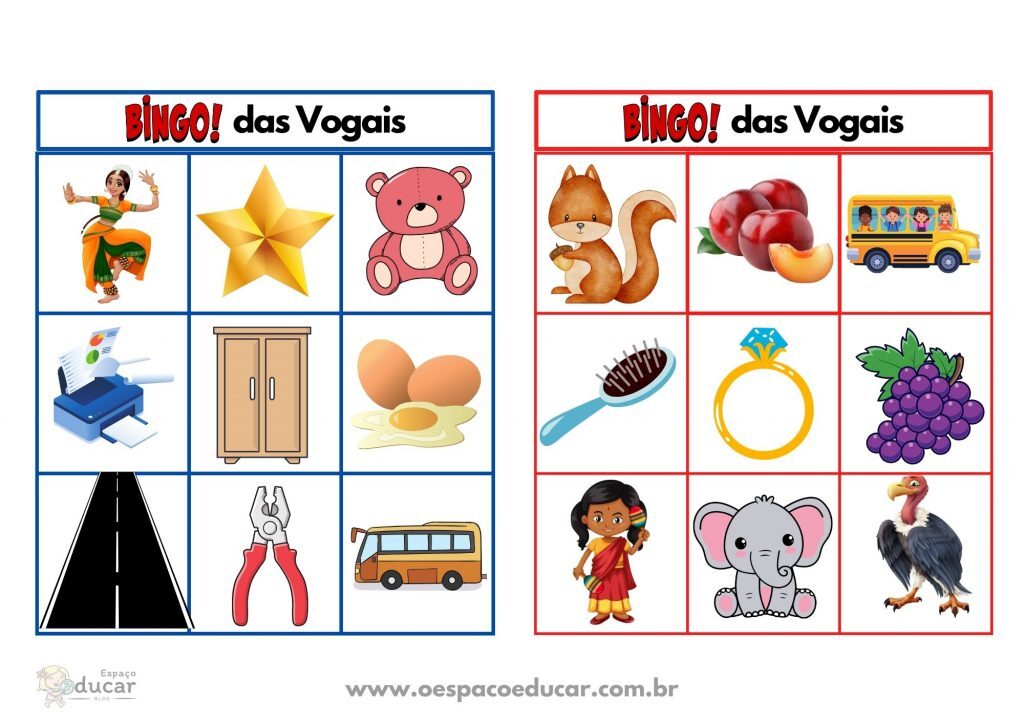 Bingo das vogais!