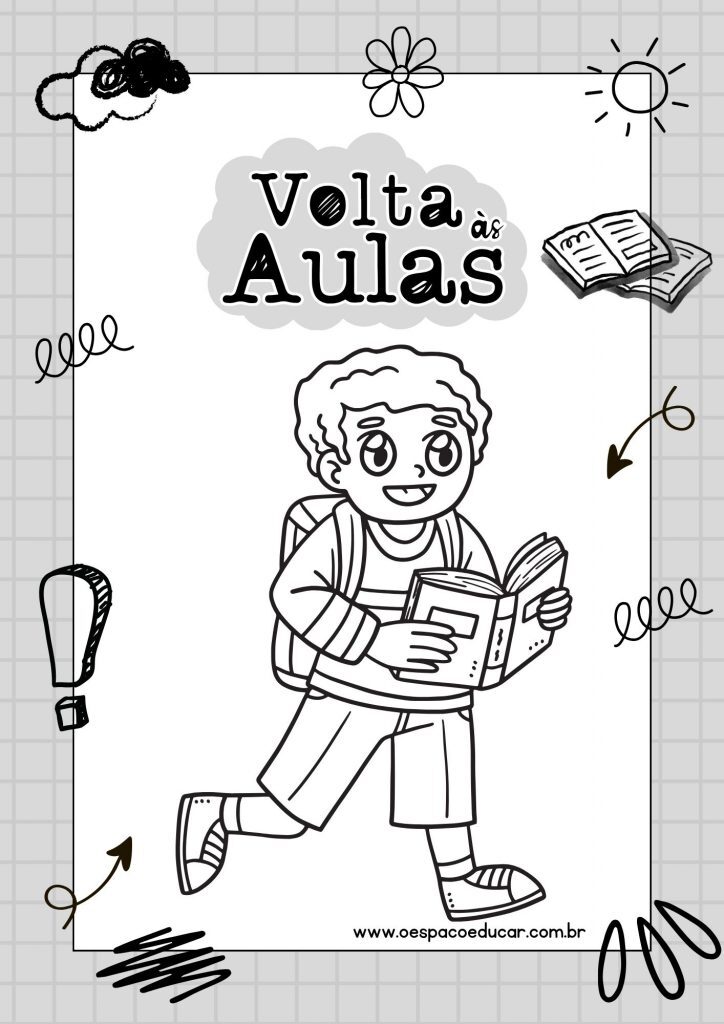 Volta às aulas: para colorir!