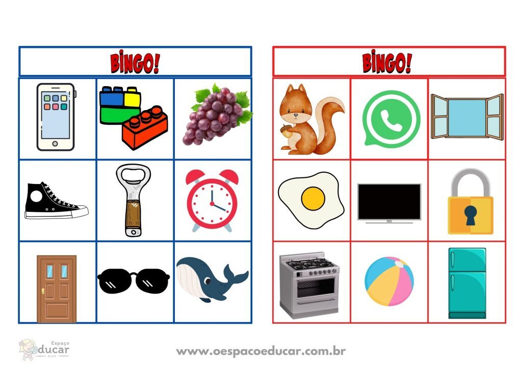 Bingo da letra inicial!