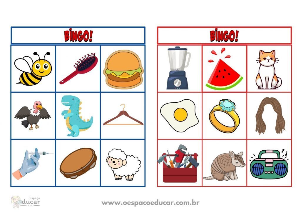 Bingo da letra inicial!