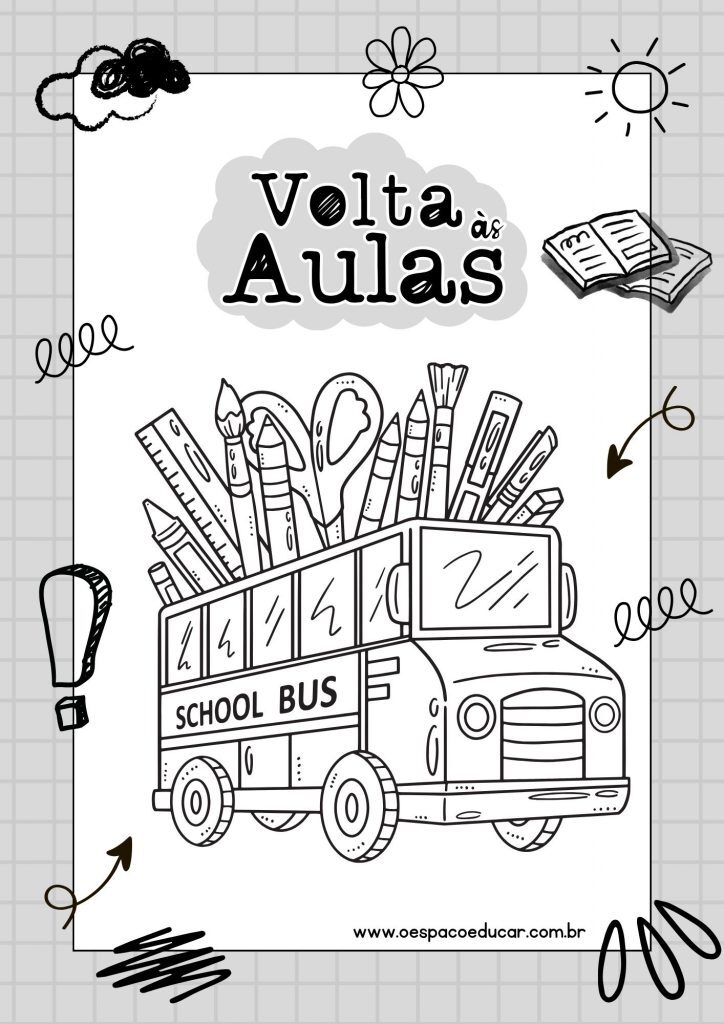 Volta às aulas: para colorir!