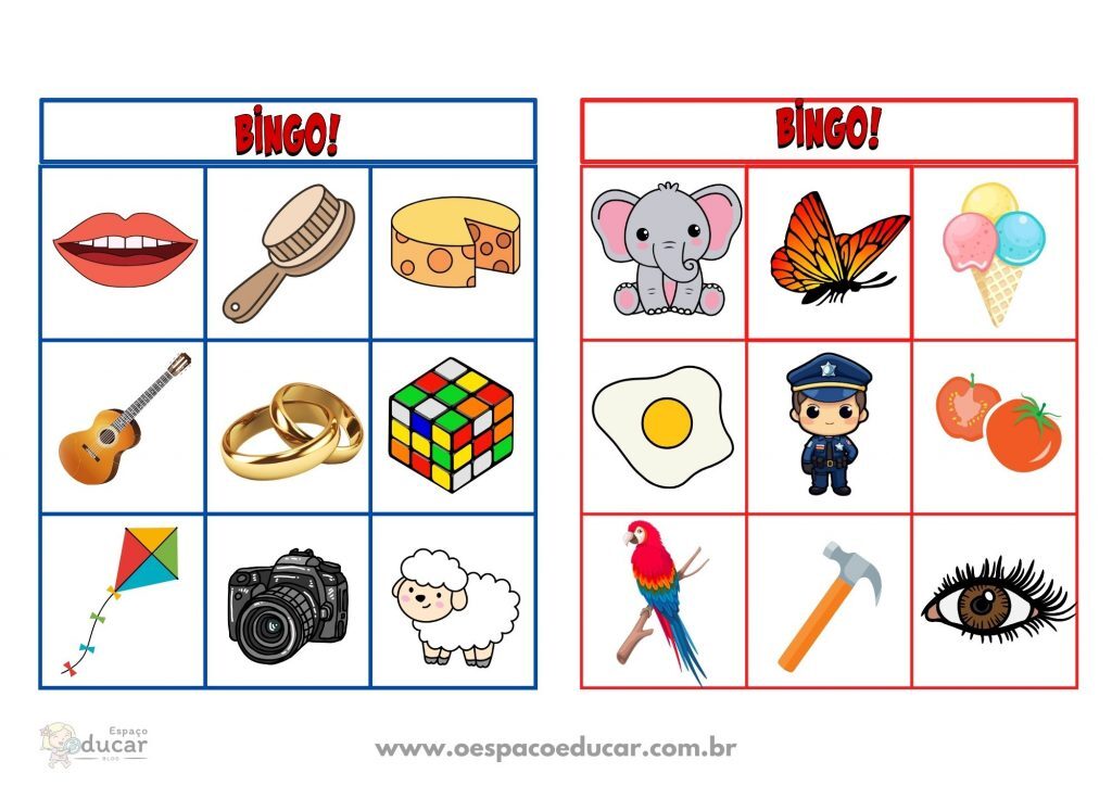 Bingo da letra inicial!