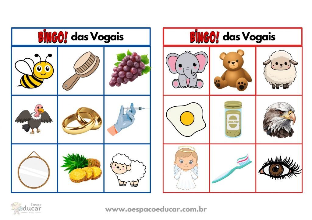 Bingo das vogais!