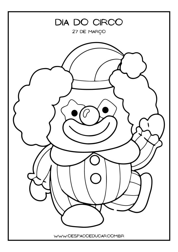 Dia do circo: coroas e para colorir!