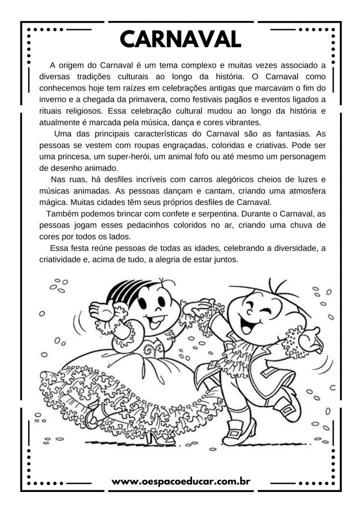 Atividades de Carnaval!