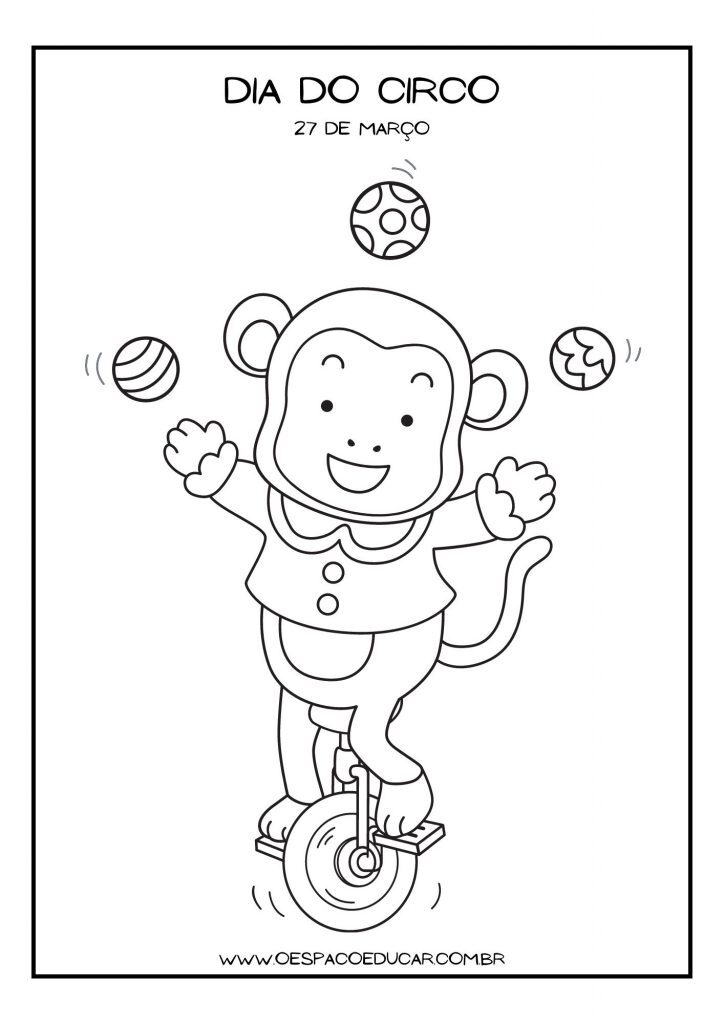 Dia do circo: coroas e para colorir!