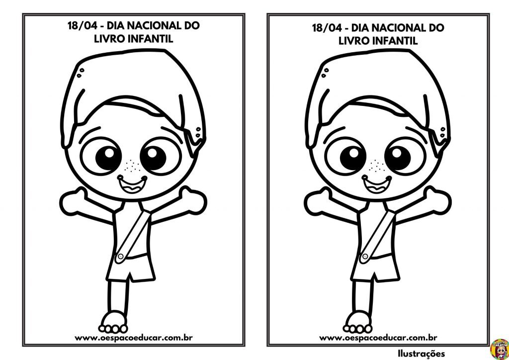 Para colorir: dia nacional do livro infantil!