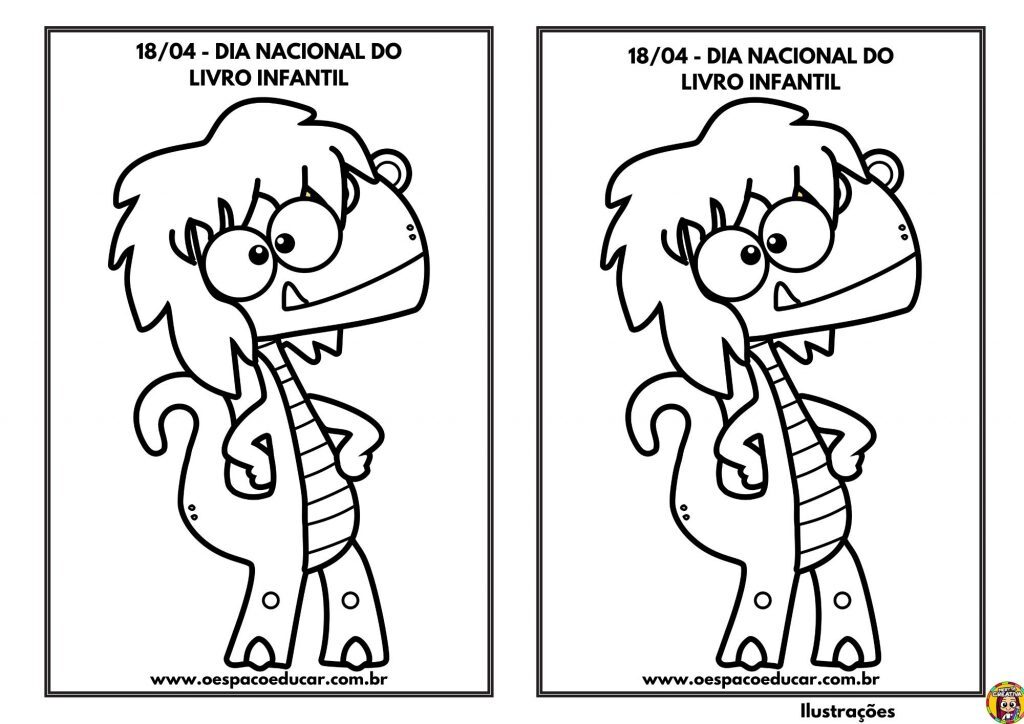 Para colorir: dia nacional do livro infantil!