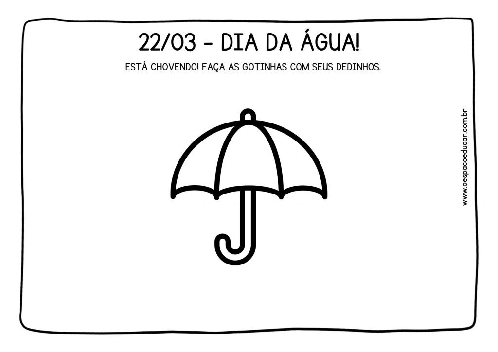 Educação Infantil: atividades para o dia da água!
